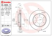 Bremsscheibe MITSUBISHI L 200 / TRITON