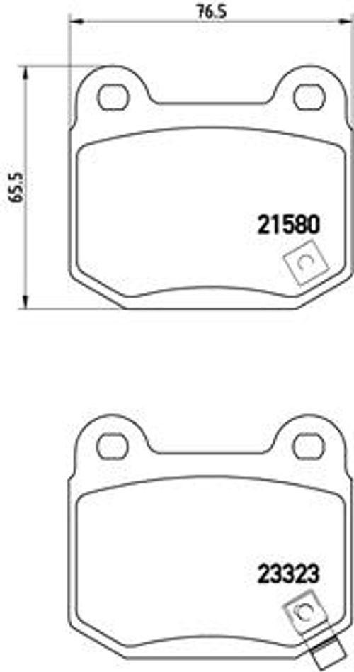Produktbild für Bremsensatz-Hinterachse COATED DISC LINE / STANDARD