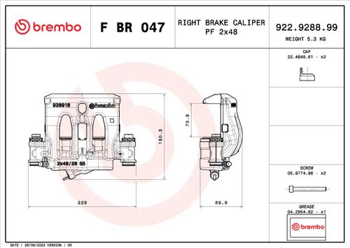 Produktbild für Bremssattel