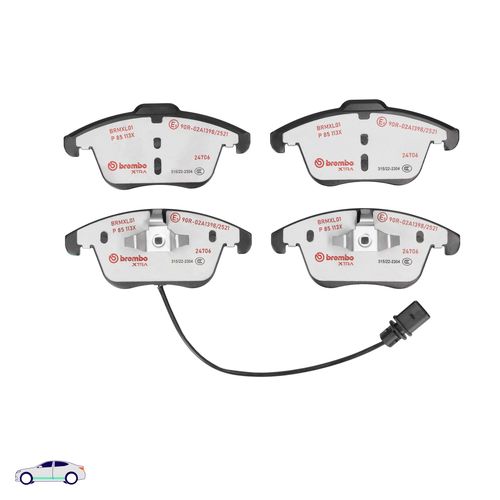 Produktbild für Bremsbelagsatz, Scheibenbremse BREMBO XTRA LINE