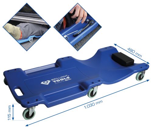 Produktbild für Fahrbare Liege, L1030 x B480 x H115 mm
