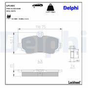 Bremsbelagsatz, Scheibenbremse MERCEDES-BENZ A-KLASSE