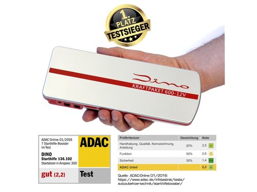 Produktbild für Kraftpaket Powerbank mit Starthilfefunktion 18.000 mAh