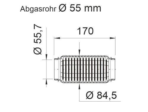Produktbild für Flexrohr, Abgasanlage 'soft'