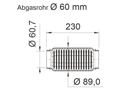 Produktbild für Flexrohr, Abgasanlage 'soft'