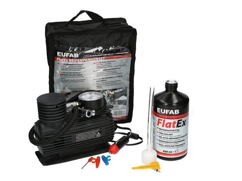 Produktbild für Reifenreparaturset inkl. Kompressor