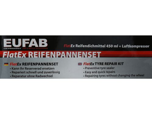 Produktbild für Reifenreparaturset inkl. Kompressor