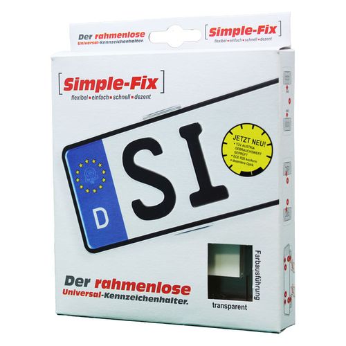 Produktbild für Kennzeichenhalter [Simple-Fix transparent]