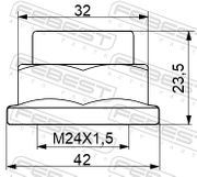 Achsmutter, Antriebswelle NISSAN MURANO