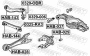Buchse, Stoßdämpfer HONDA ACCORD