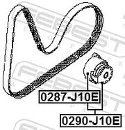 Spannrolle, Keilrippenriemen RENAULT WIND