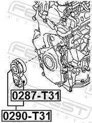 Riemenspanner, Keilrippenriemen NISSAN X-TRAIL