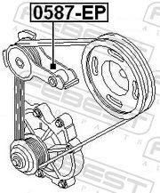 Spannrolle, Keilrippenriemen MAZDA TRIBUTE