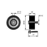 Umlenk-/Führungsrolle, Keilrippenriemen DriveAlign® VW PASSAT CC