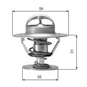 Thermostat, Kühlmittel FORD SCORPIO