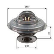 Thermostat, Kühlmittel VOLVO 740