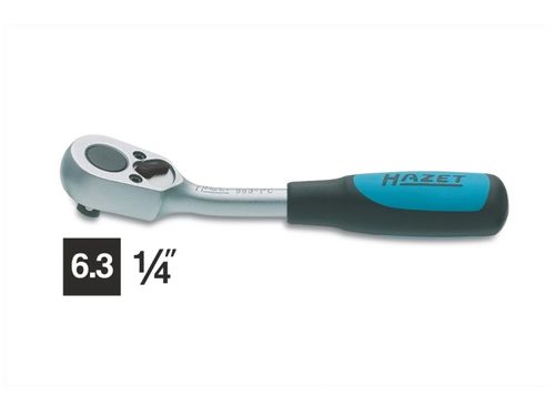 Produktbild für gebogene Umschaltknarre 1/4 Zoll