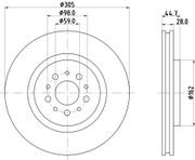Bremsscheibe ALFA ROMEO SPIDER