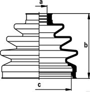 Faltenbalgsatz, Antriebswelle NISSAN TERRANO II