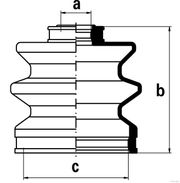 Faltenbalgsatz, Antriebswelle HYUNDAI MATRIX