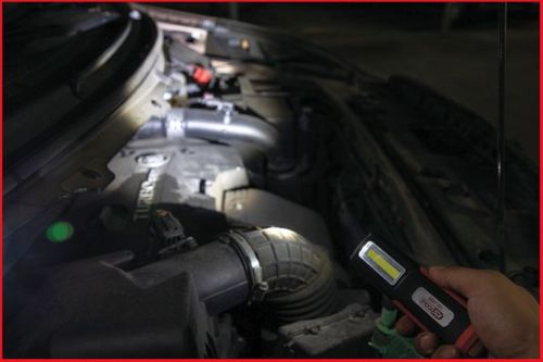Produktbild für Mobile Werkstatt-Handlampe, knickbar, 3 Watt COB LED