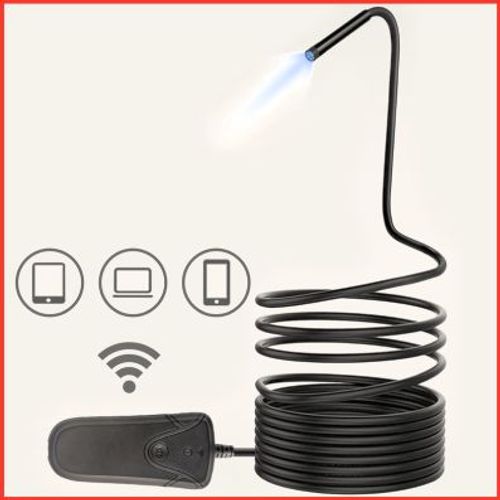 Produktbild für Wi-Fi-Videoskop-Satz mit Ø 5,5 mm 0° HD Frontkamera-Sonde, 5-tlg