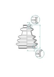 Faltenbalg, Antriebswelle AUDI A1