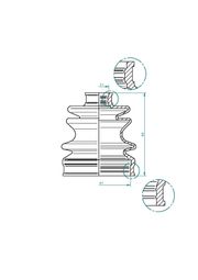 Faltenbalg, Antriebswelle TOYOTA AYGO