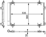 Kondensator, Klimaanlage CITROËN C4 Grand Picasso