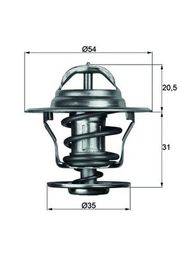 Thermostat, Kühlmittel OPEL REKORD