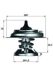 Thermostat, Kühlmittel MERCEDES-BENZ E-KLASSE