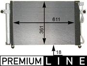 Kondensator, Klimaanlage BEHR HELLA SERVICE *** PREMIUM LINE *** HYUNDAI GETZ