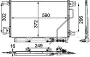 Kondensator, Klimaanlage BEHR HELLA SERVICE *** PREMIUM LINE *** MERCEDES-BENZ CLC-KLASSE