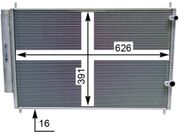 Kondensator, Klimaanlage TOYOTA AURIS