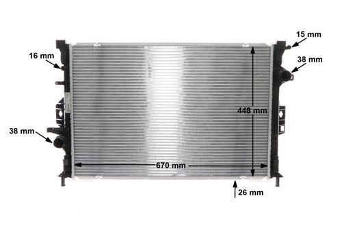 Produktbild für Kühler, Motorkühlung