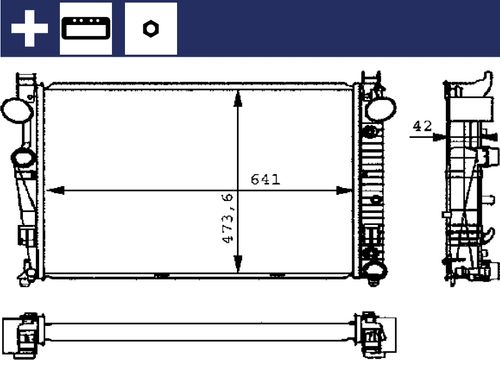 Produktbild für Kühler, Motorkühlung