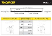 Gasfeder, Koffer-/Laderaum OPEL MOKKA / MOKKA X