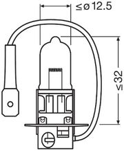 Original H3 12V Einzelblister NISSAN MAXIMA / MAXIMA QX