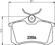 Bremsbelagsatz, Scheibenbremse CITROËN C-CROSSER