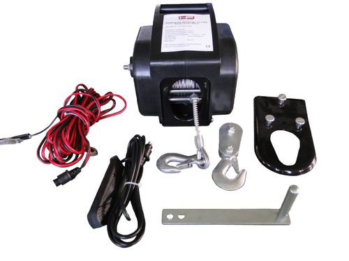 Produktbild für Motorseilwinde 12V 2,7t Freilauf