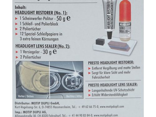Produktbild für Scheinwerfer Aufbereitungs-Set