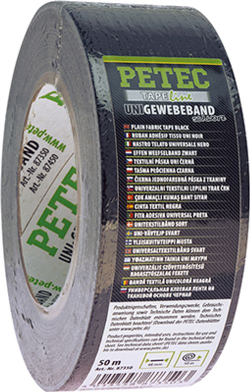 Produktbild für Uni-Gewebeband, schwarz, 48 MM x 50 M