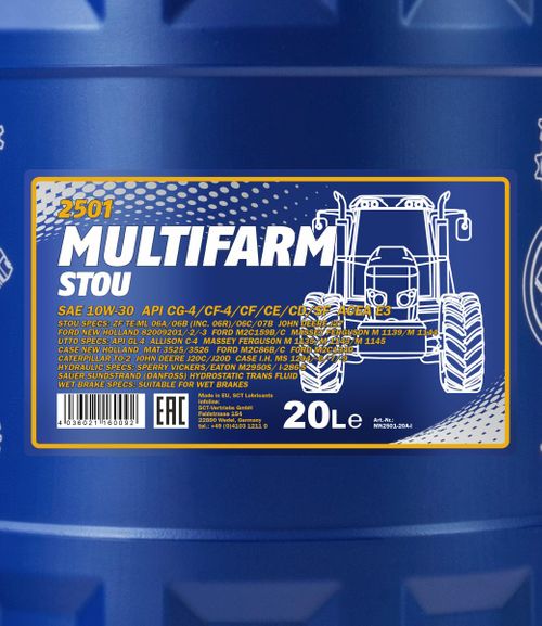 Produktbild für Mannol Multifarm STOU 10W-30 [20L] 