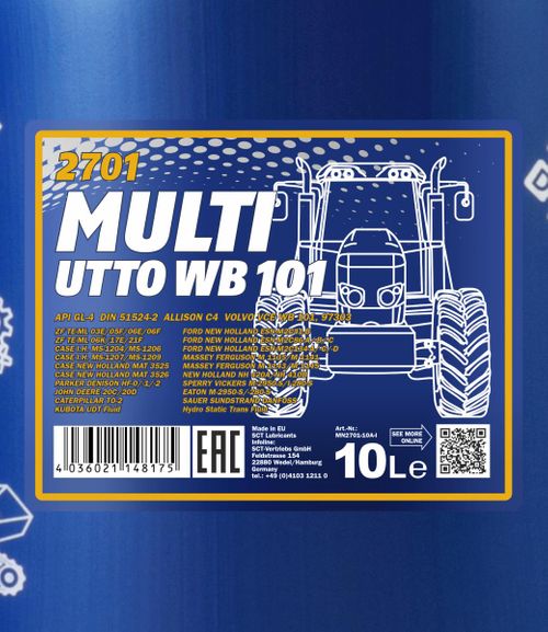 Produktbild für Mannol Multi UTTO WB 101 [10L] 