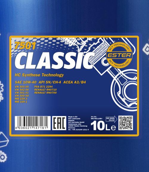 Produktbild für Mannol Classic 10W-40 [10L] 