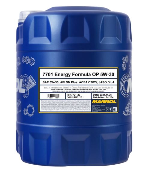 Produktbild für Mannol 7701 Energy Formula OP 5W-30 [20L] 