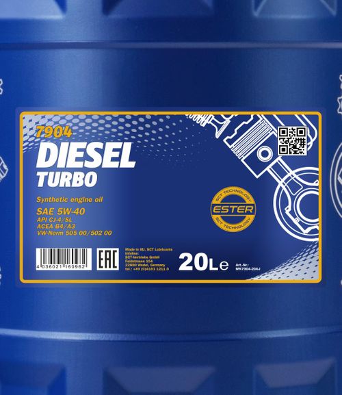 Produktbild für Mannol Diesel Turbo 5W-40 [20L] 