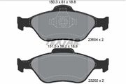 Bremsbelagsatz, Scheibenbremse MAZDA 2