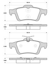 Bremsbelagsatz, Scheibenbremse OPEL VECTRA