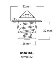 Thermostat, Kühlmittel MITSUBISHI GALANT